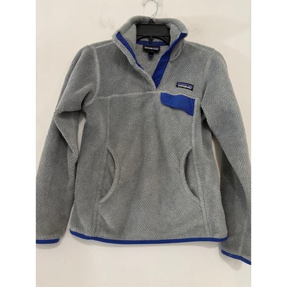 Patagonia Synchilla T-Snap Fleece Pullover Jacket Polartec Gray Womens XXS - Picture 4 of 7